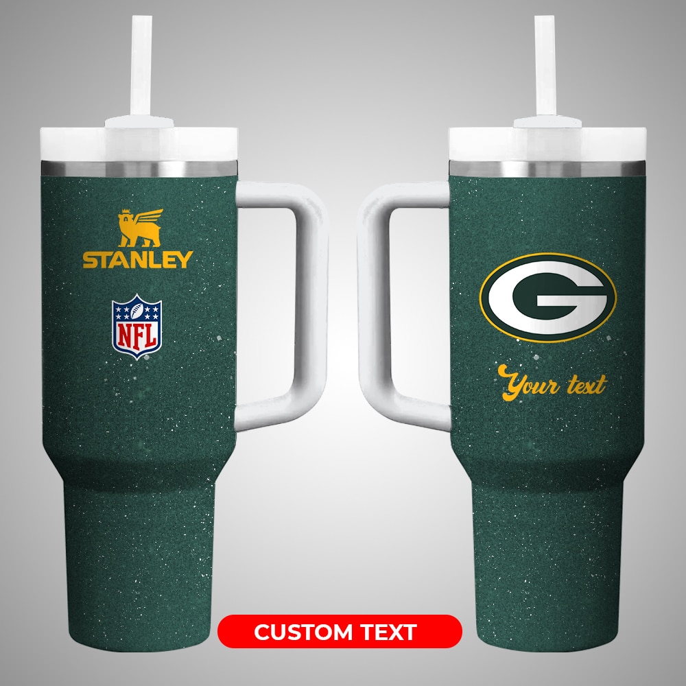 Green Bay Packers NFL Custom Stanley Cup 40 oz 30 oz Tumbler With Handle