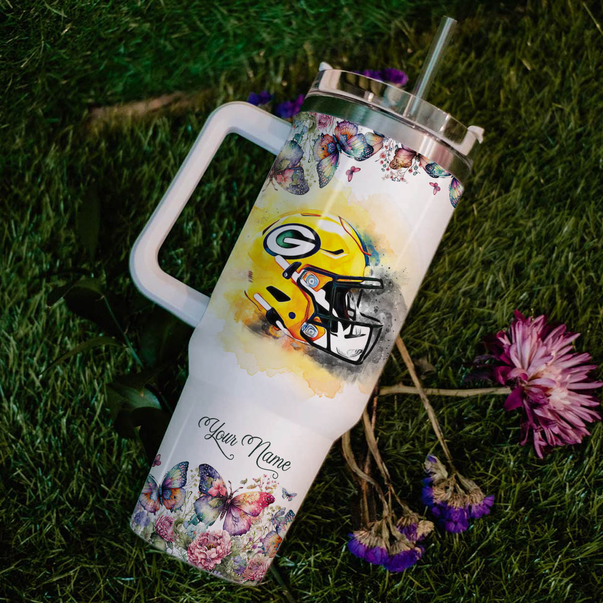 Green Bay Packers NFL Custom Stanley Cup 40 oz 30 oz Tumbler With Handle
