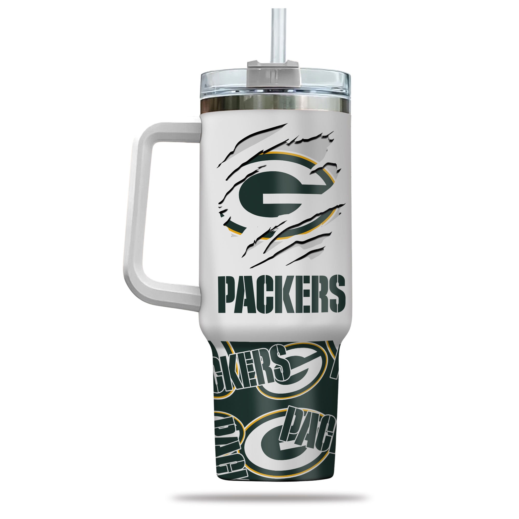 Green Bay Packers NFL Custom Stanley Cup 40 oz 30 oz Tumbler With Handle
