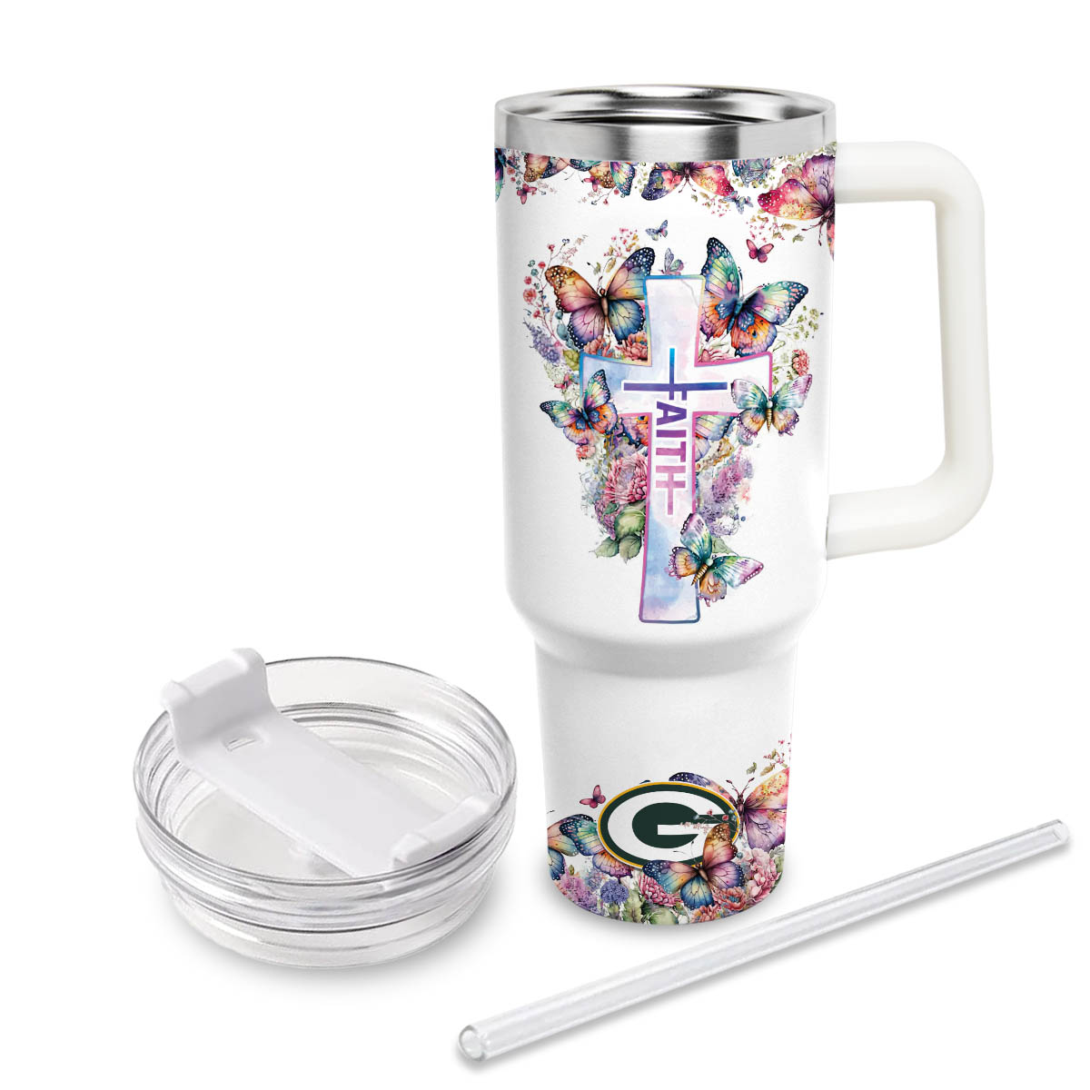 Green Bay Packers NFL Custom Stanley Cup 40 oz 30 oz Tumbler With Handle