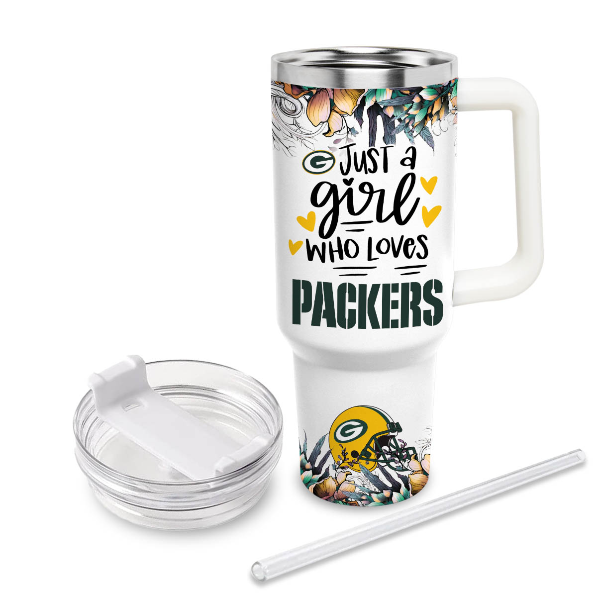 Green Bay Packers NFL Custom Stanley Cup 40 oz 30 oz Tumbler With Handle
