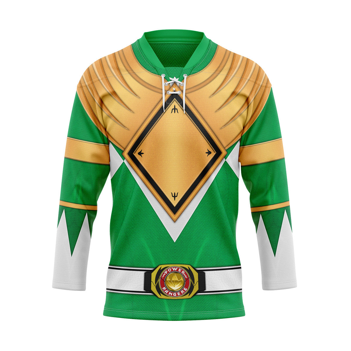 Green Ranger Dragon Shield Hockey Jersey - Stormmerch Exclusive