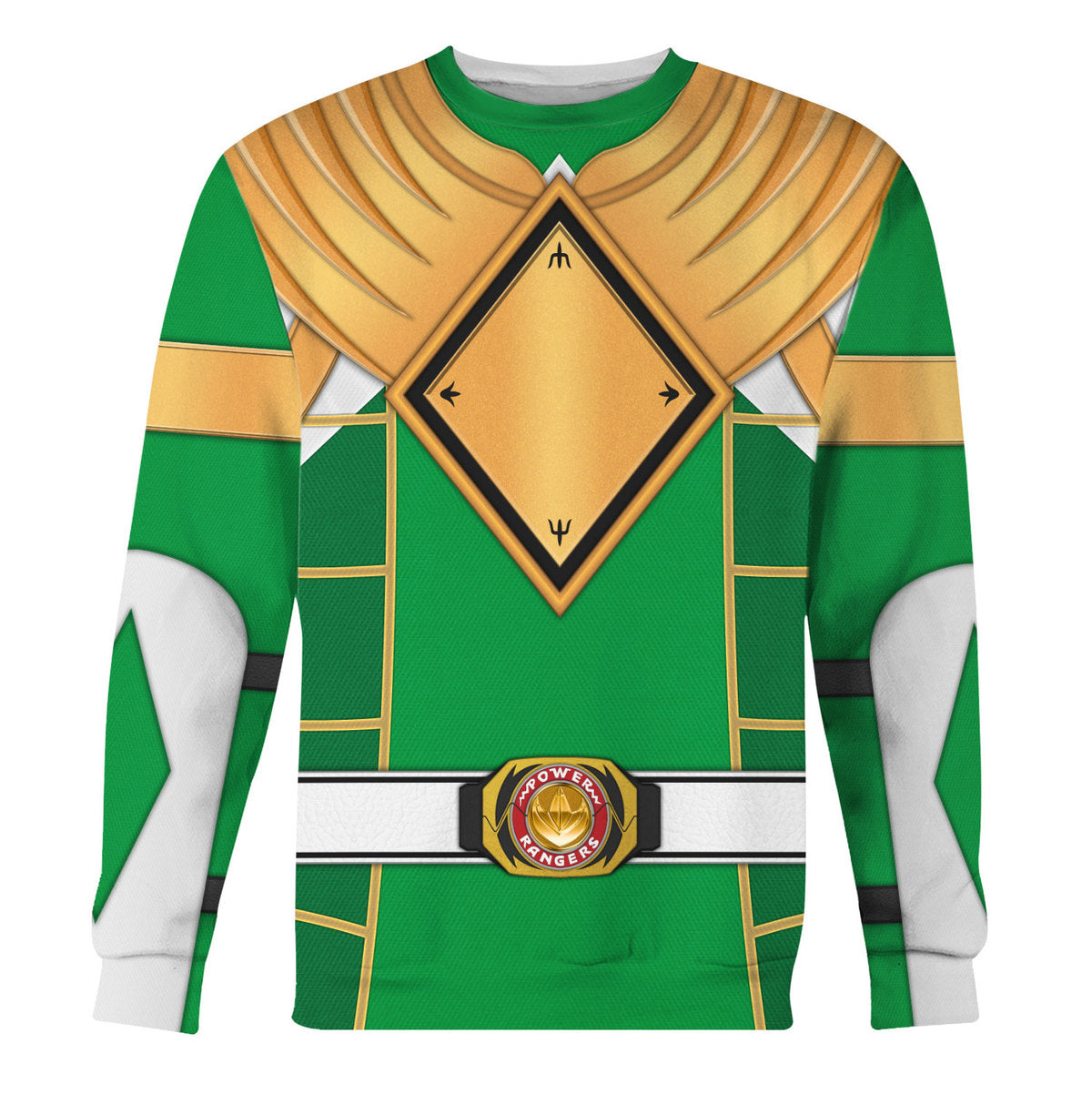 Green Ranger Dragon Shield Mighty Morphin Cosplay Hoodies Sweatshirt T-shirt Hawaiian - Stormmerch Exclusive