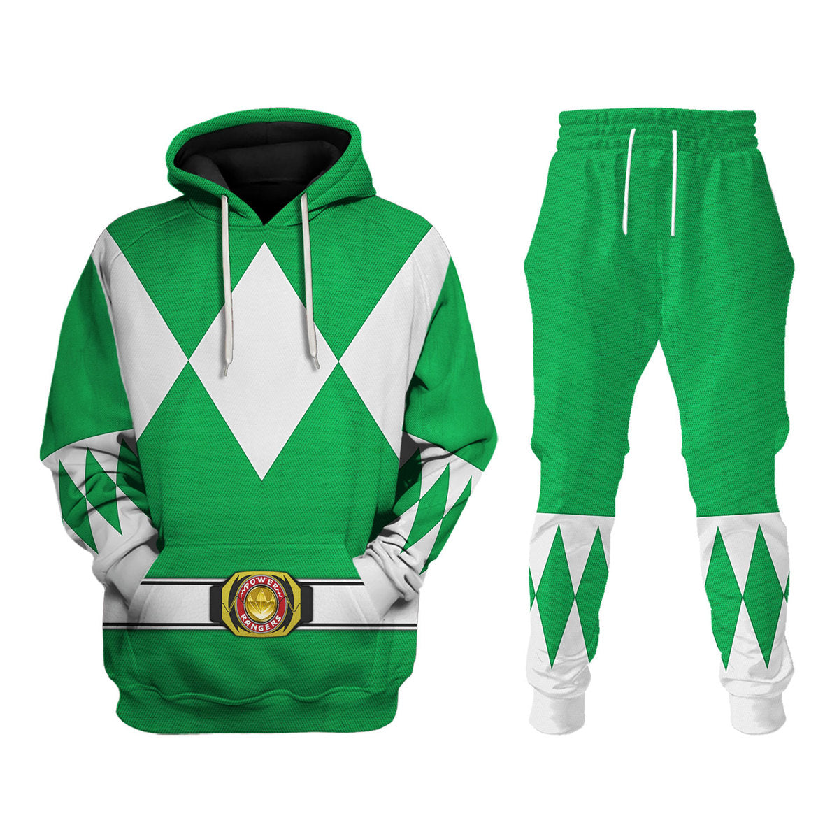 Green Ranger Mighty Morphin Hoodies Sweatshirt T-shirt Hawaiian Tracksuit - Stormmerch Exclusive