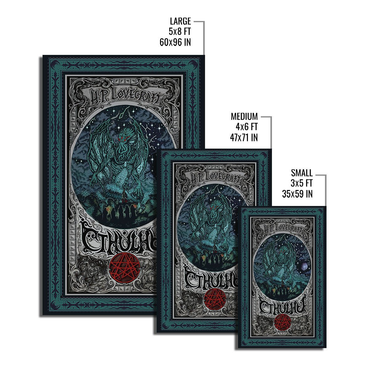 H. P. Lovecraft CTHULHU Rug - Stormmerch Exclusive