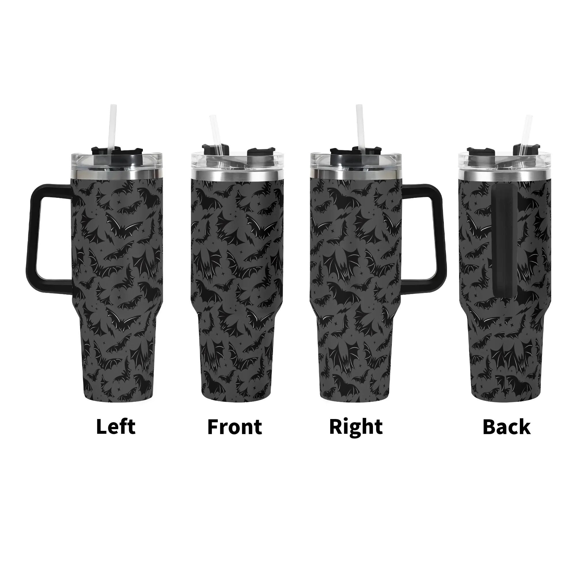 Halloween Batty Bats Custom Stanley Cup 40 oz 30 oz Tumbler With Handle