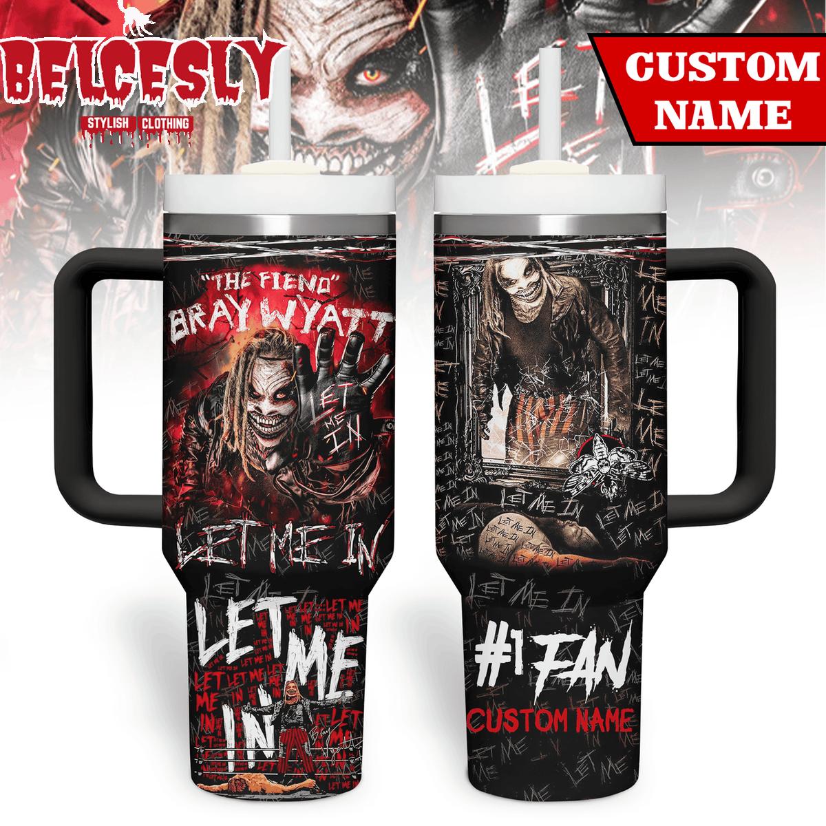 Halloween Bray Wyatt WWE Custom Stanley Cup 40 oz 30 oz Tumbler With Handle