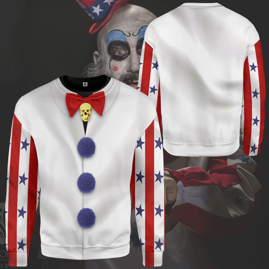 Halloween Captain Spaulding Costume Hoodie Sweatshirt T-Shirt Sweatpants Tracksuit - Stormmerch Exclusive
