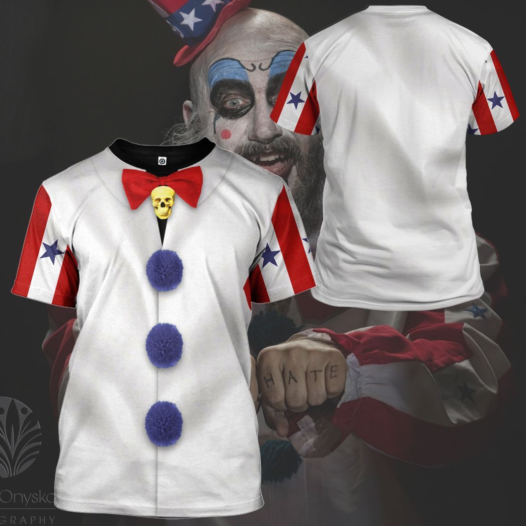 Halloween Captain Spaulding Costume Hoodie Sweatshirt T-Shirt Sweatpants Tracksuit - Stormmerch Exclusive