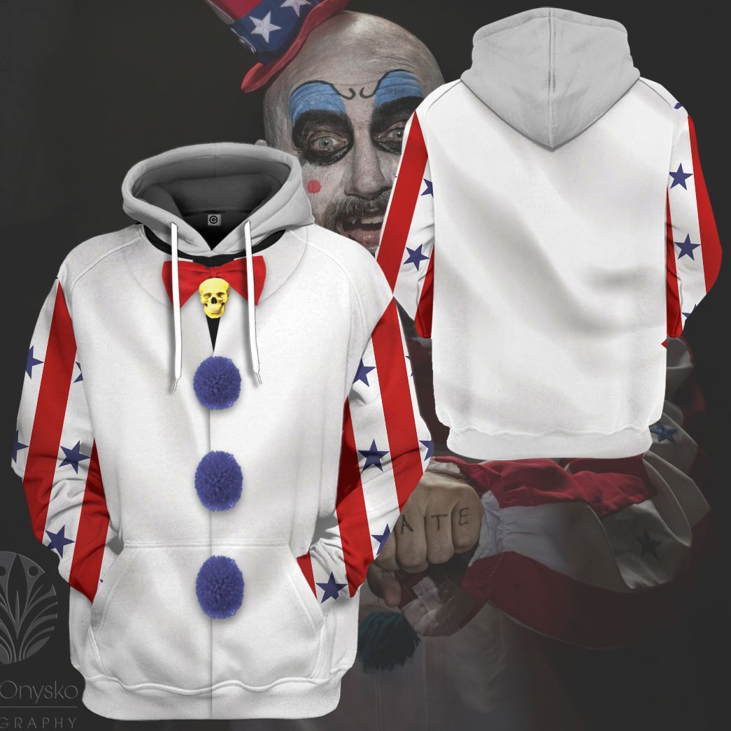 Halloween Captain Spaulding Costume Hoodie Sweatshirt T-Shirt Sweatpants Tracksuit - Stormmerch Exclusive