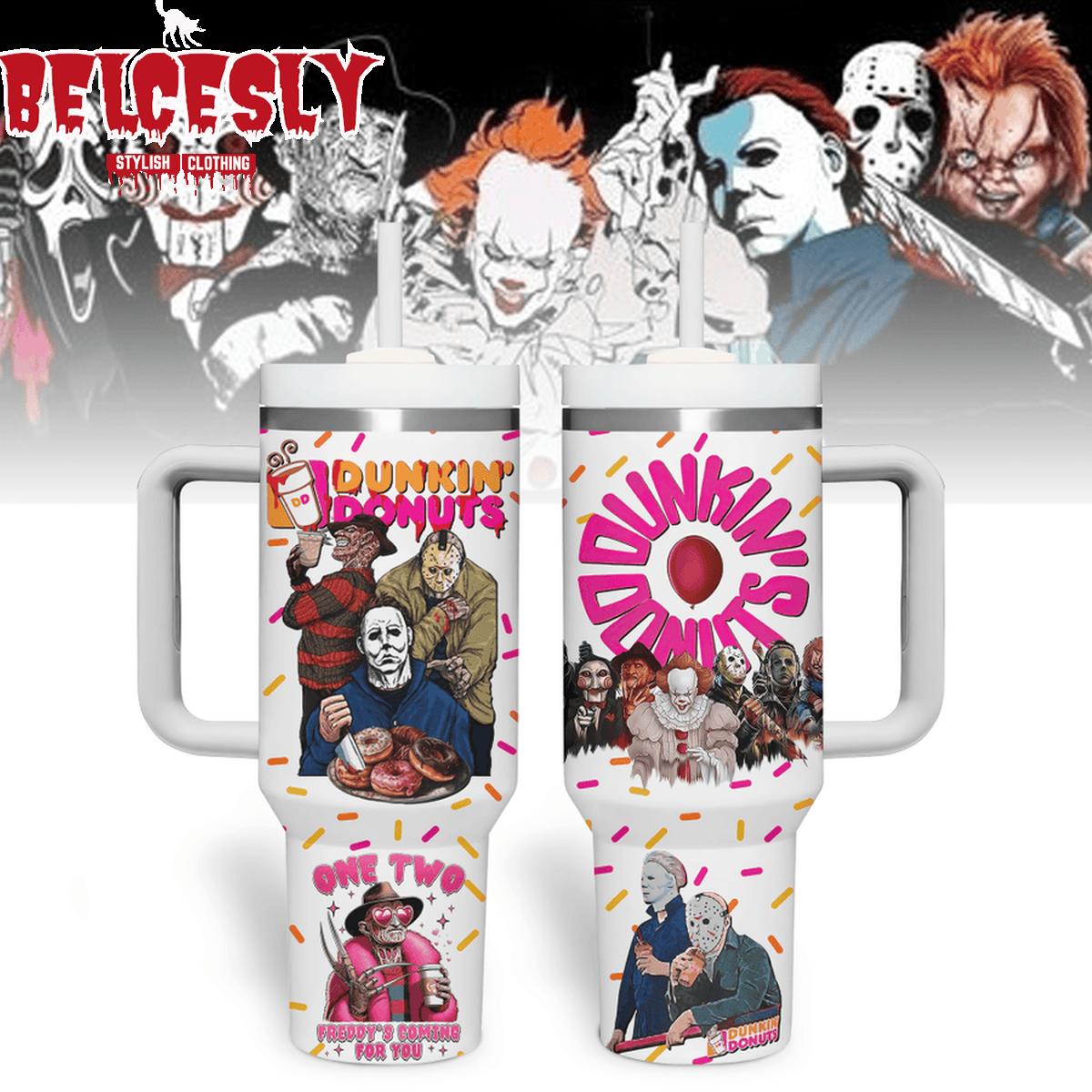 Halloween Horror Characters Movies Custom Stanley Cup 40 oz 30 oz Tumbler With Handle