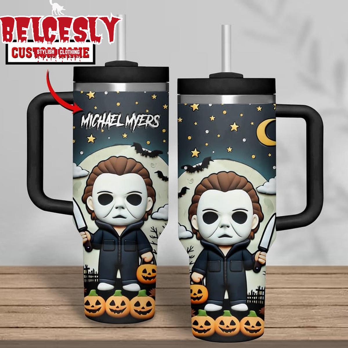 Halloween Michael Myers Movies Custom Stanley Cup 40 oz 30 oz Tumbler With Handle