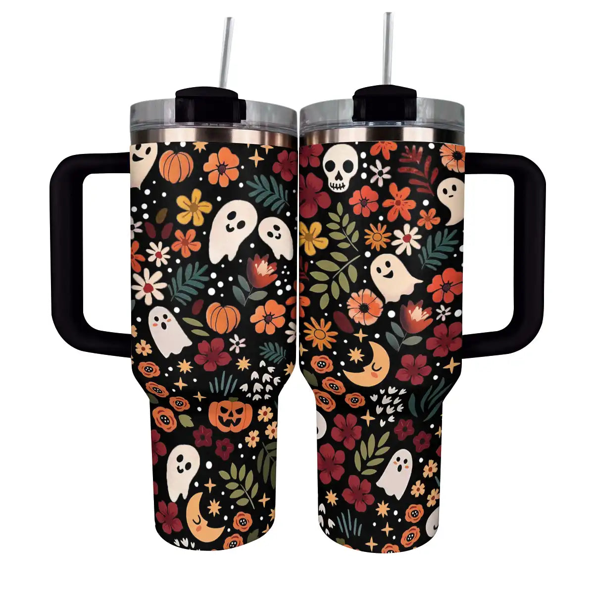 Halloween Spooky Chic Custom Stanley Cup 40 oz 30 oz Tumbler With Handle