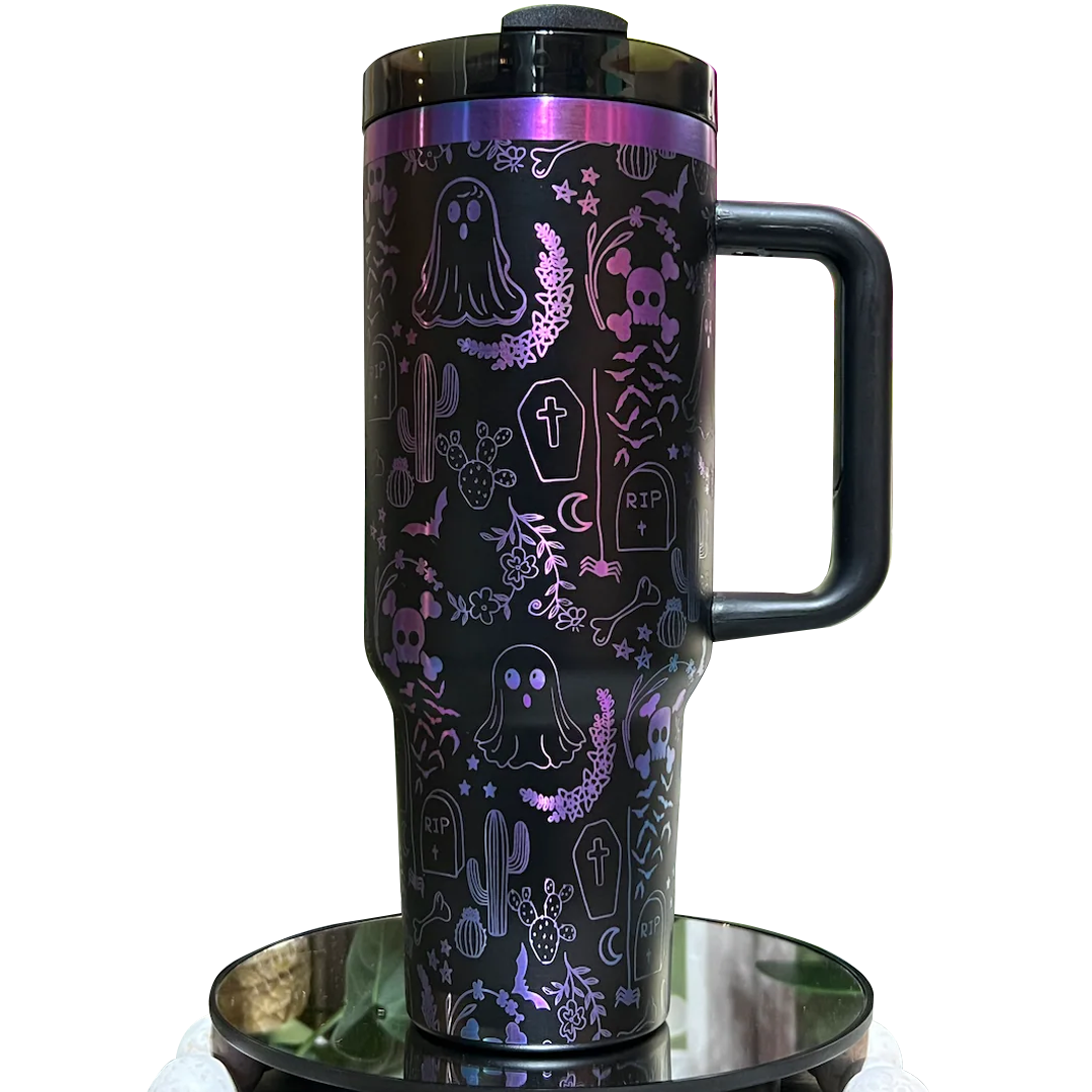 Halloween Spooky Ghosts Custom Stanley Cup 40 oz 30 oz Tumbler With Handle