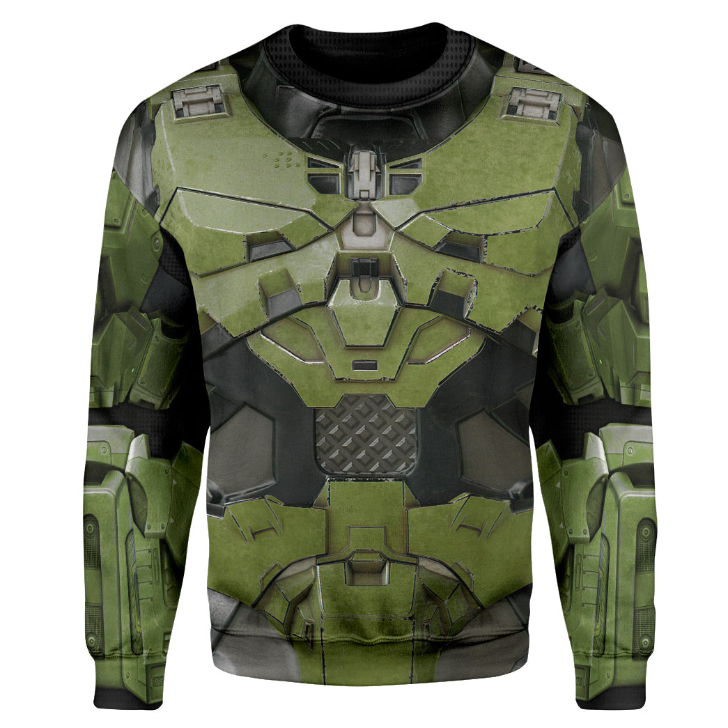 Halo Infinite Masterchief Cosplay Costume Hoodie Sweatshirt T-Shirt Sweatpants Tracksuit - Stormmerch Exclusive