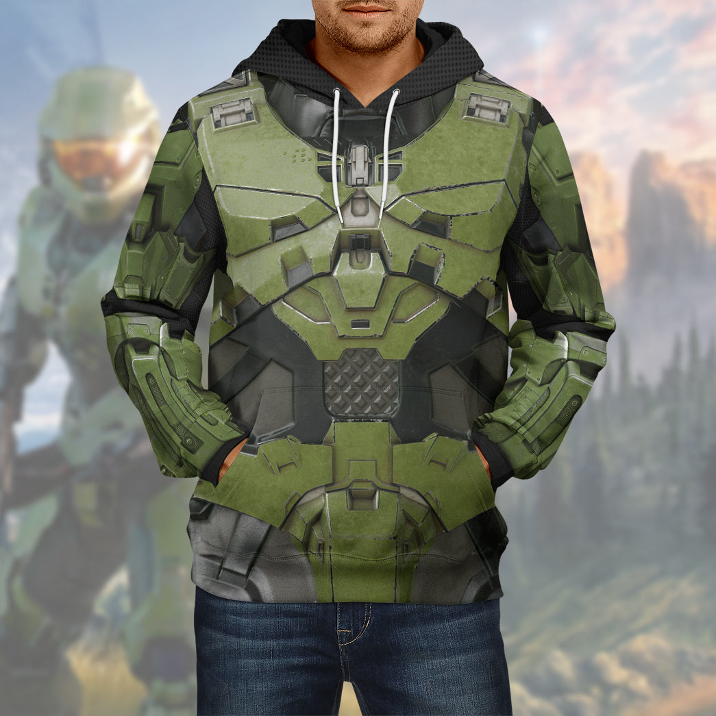 Halo Infinite Masterchief Cosplay Costume Hoodie Sweatshirt T-Shirt Sweatpants Tracksuit - Stormmerch Exclusive