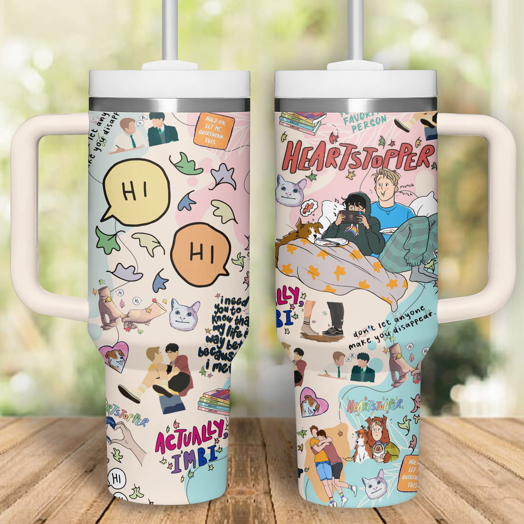 Heartstopper TV Series Custom Stanley Cup 40 oz 30 oz Tumbler With Handle