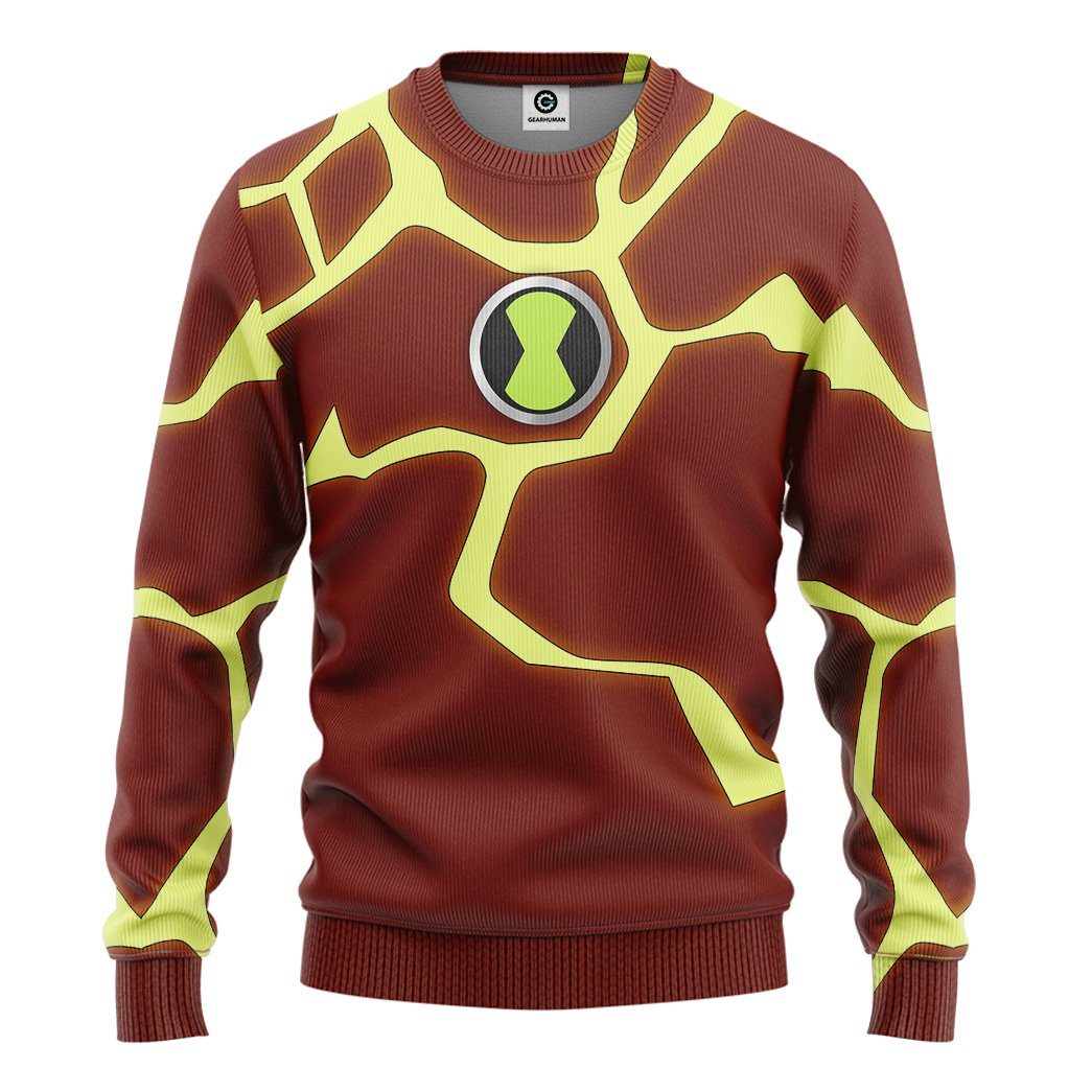 Heatblast Ben Ten Costume Hoodie Sweatshirt T-Shirt Sweatpants Tracksuit - Stormmerch Exclusive