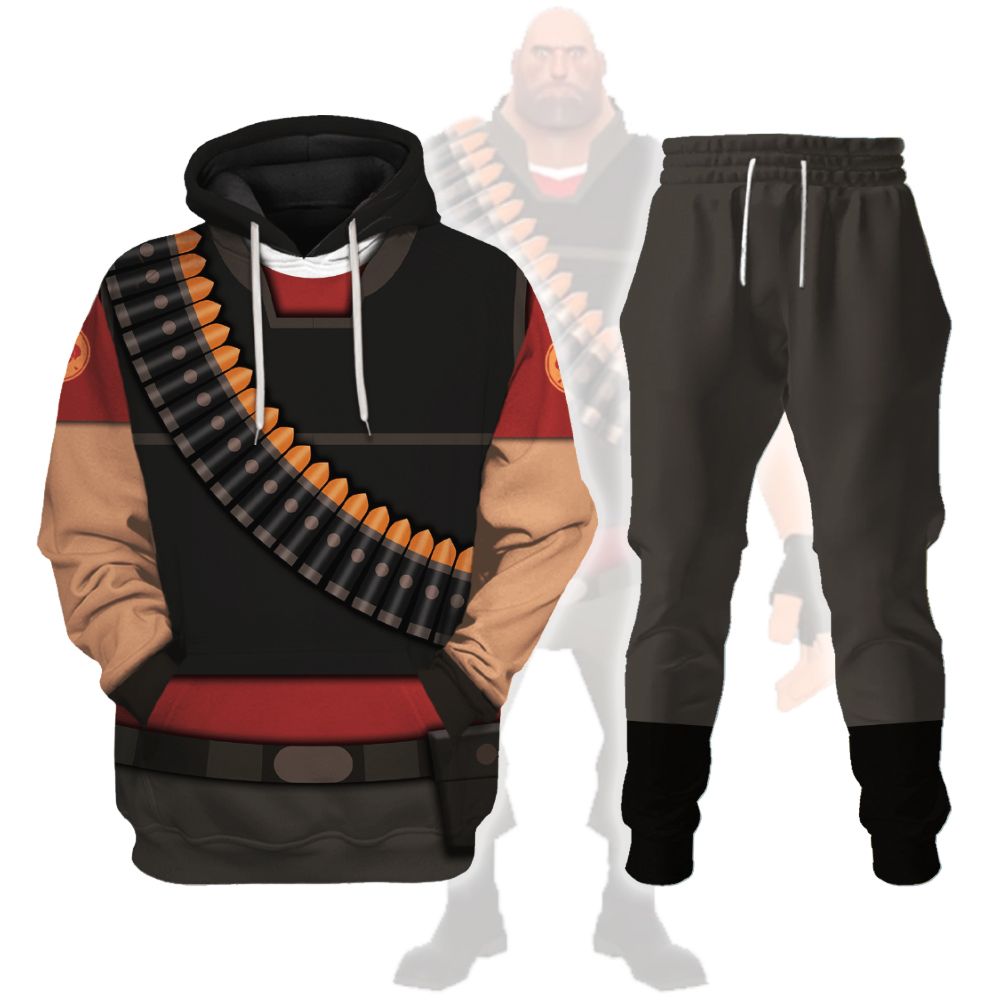 Heavy TF2 Costume Hoodie Sweatshirt T-Shirt Sweatpants Tracksuit - Stormmerch Exclusive