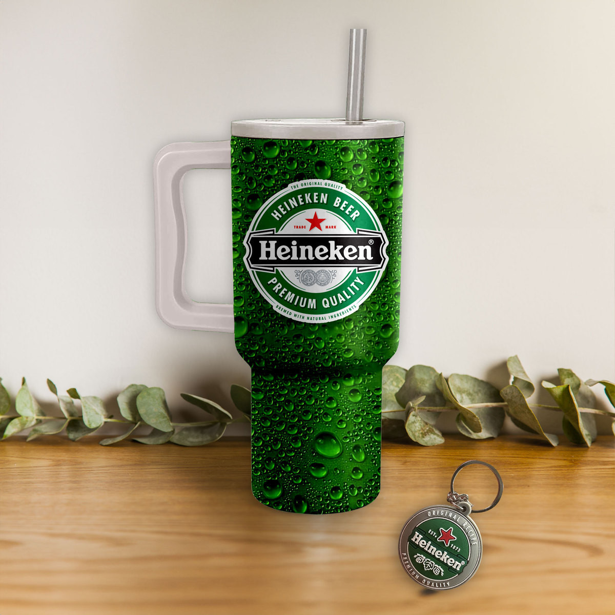 Heineken Drinks Custom Stanley Cup 40 oz 30 oz Tumbler With Handle