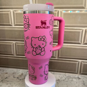 Hello Kitty Cartoon Custom Stanley Cup 40 oz 30 oz Tumbler With Handle