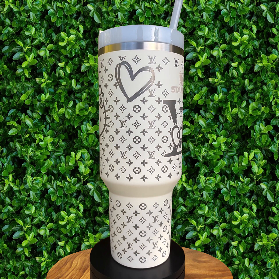 Hello Kitty LV Cartoon Custom Stanley Cup 40 oz 30 oz Tumbler With Handle