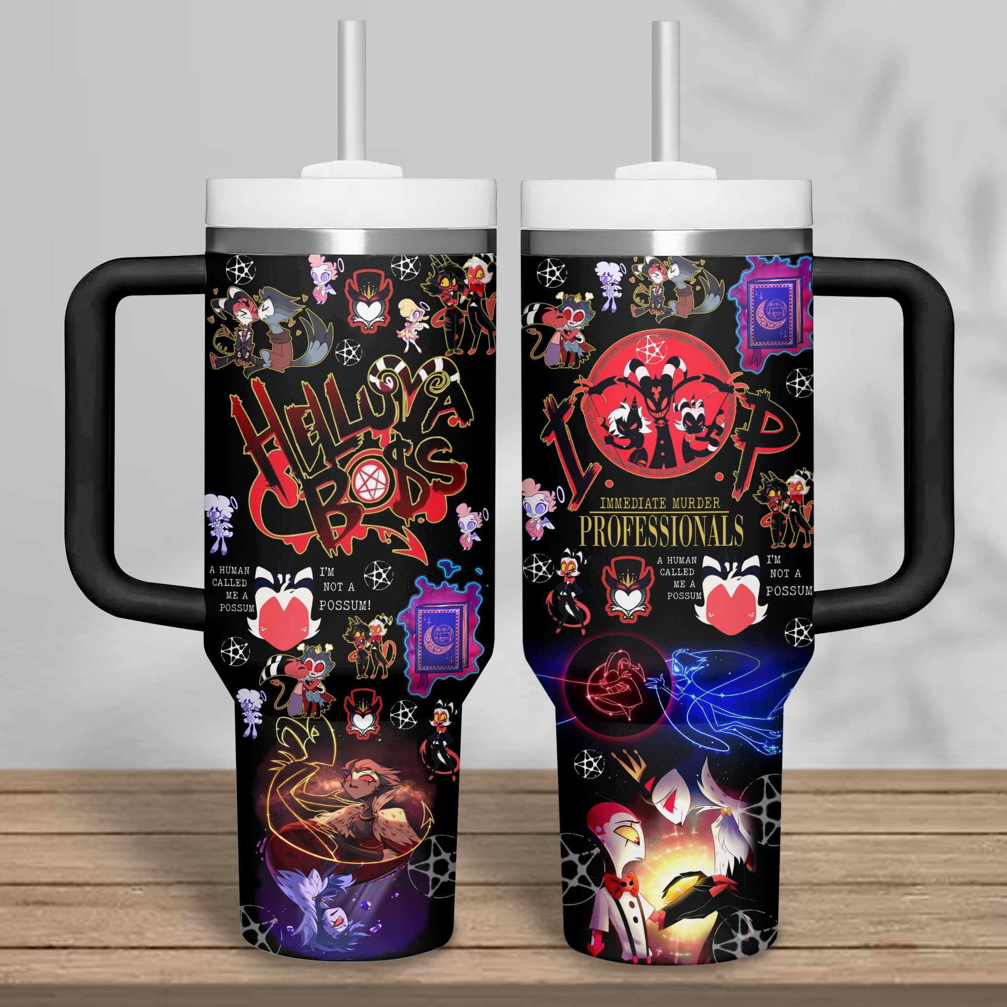 Helluva Boss TV Series Custom Stanley Cup 40 oz 30 oz Tumbler With Handle