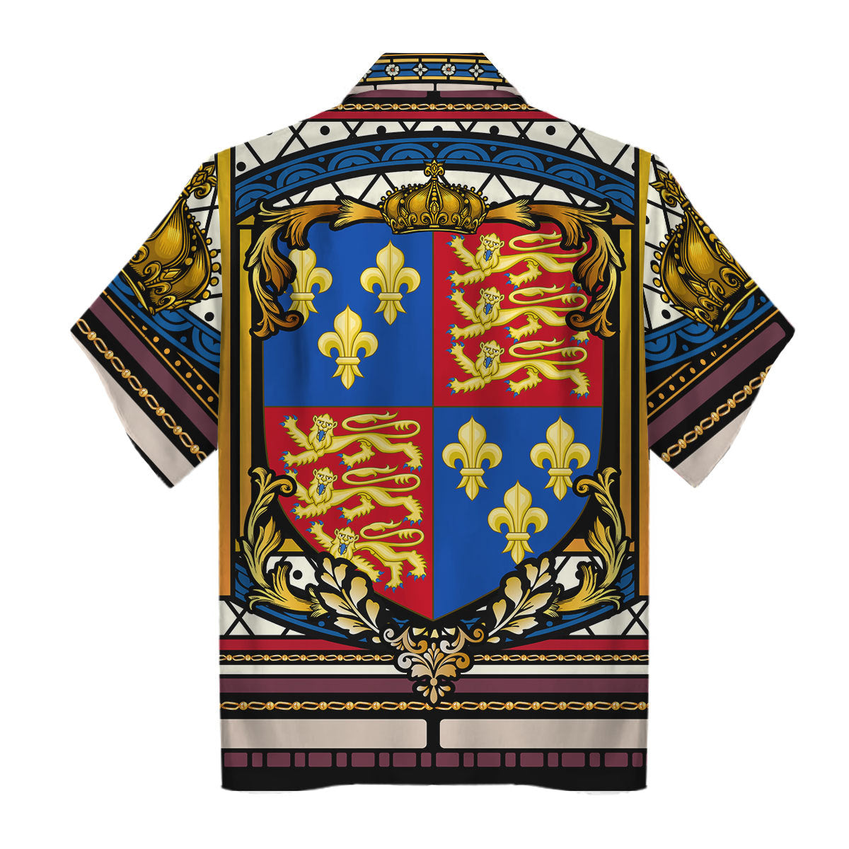 Henry V of England Stained Glass Hawaiian Shirt Polo Shirt - Stormmerch Exclusive