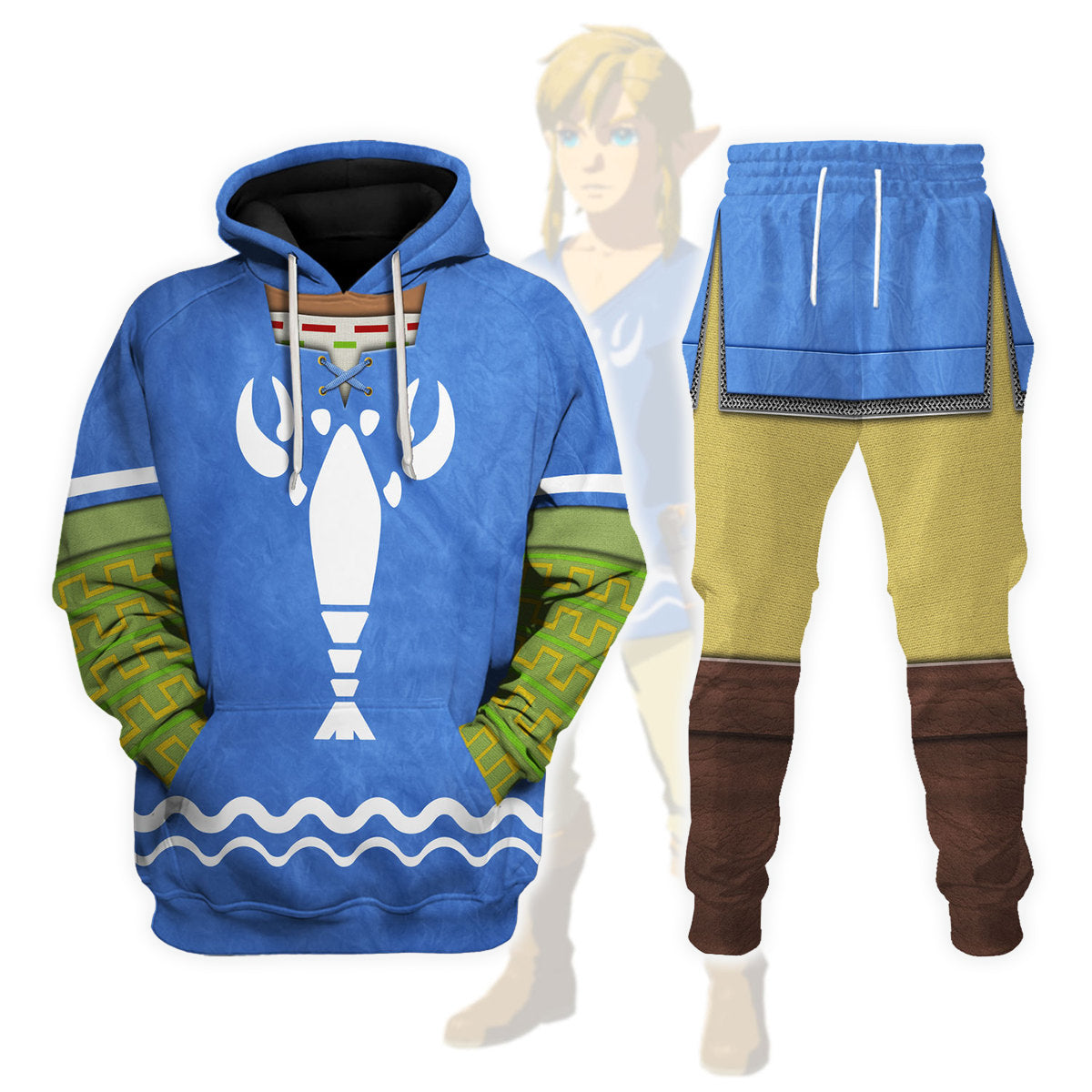 Hero's Clothes - Wind Waker Attire New Unisex Hoodie Sweatshirt T-shirt Sweatpants Cosplay - Stormmerch Exclusive