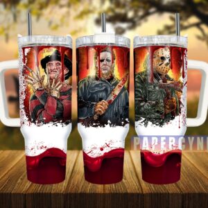 Horror Characters Custom Stanley Cup 40 oz 30 oz Tumbler With Handle