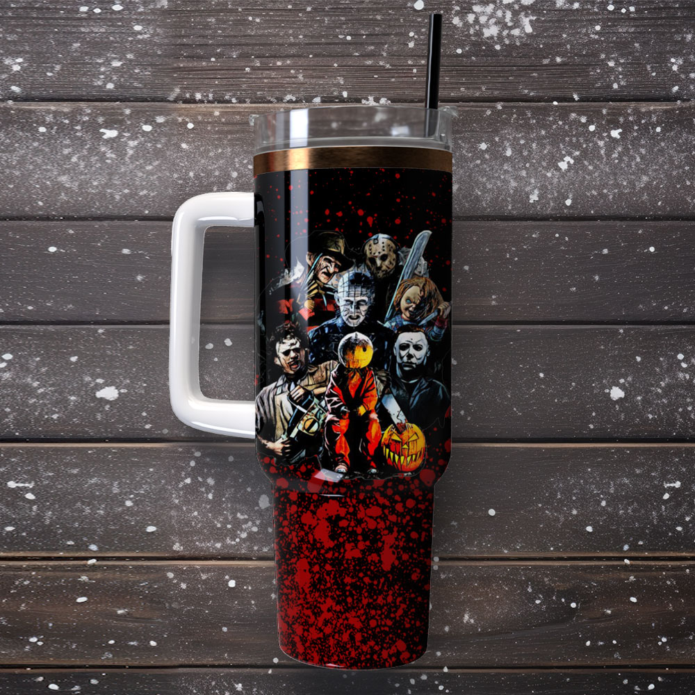 Horror Movie Characters Custom Stanley Cup 40 oz 30 oz Tumbler With Handle