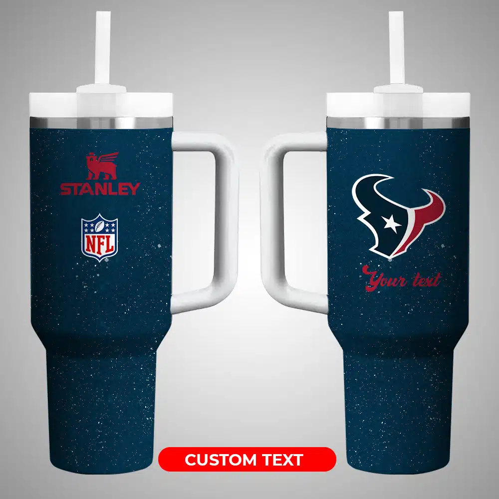 Houston Texans NFL Custom Stanley Cup 40 oz 30 oz Tumbler With Handle