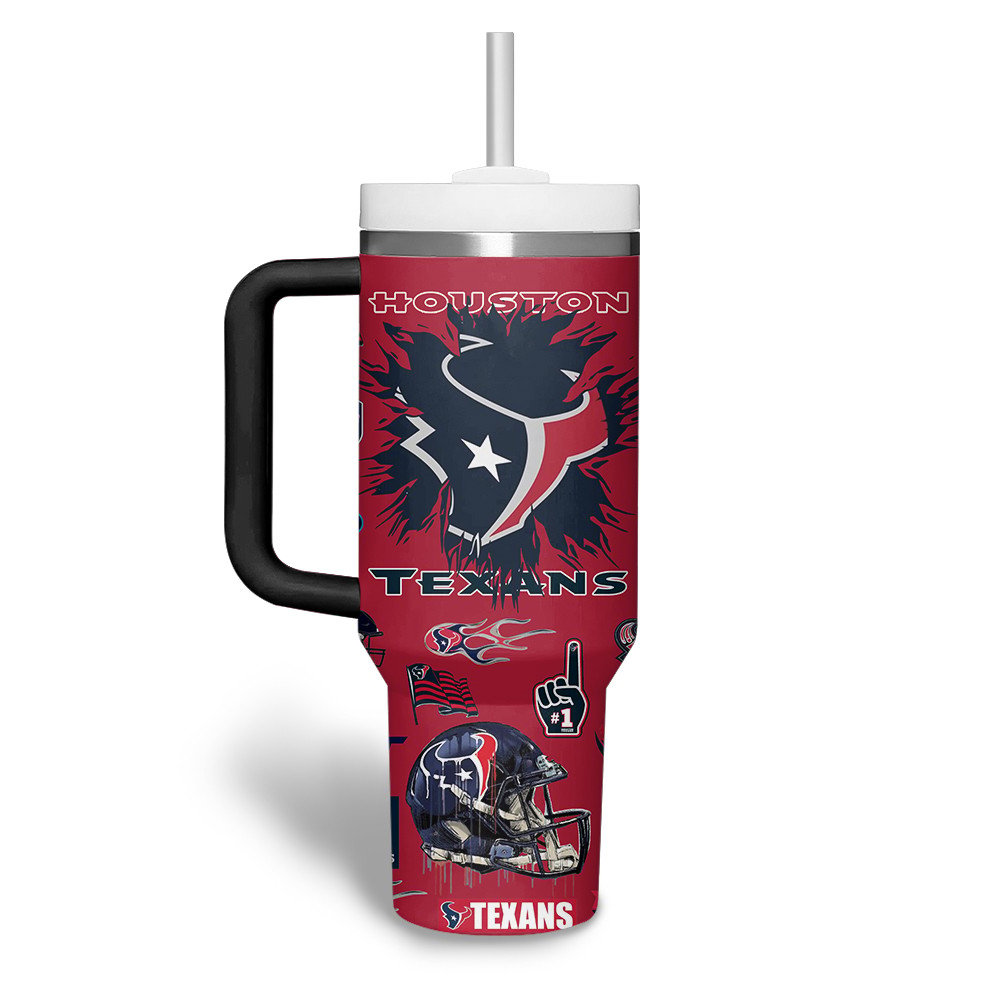 Houston Texans NFL Custom Stanley Cup 40 oz 30 oz Tumbler With Handle