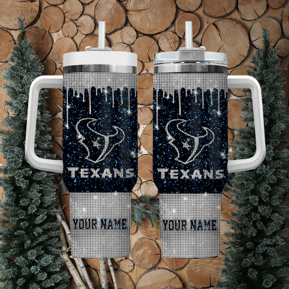 Houston Texans NFL Custom Stanley Cup 40 oz 30 oz Tumbler With Handle