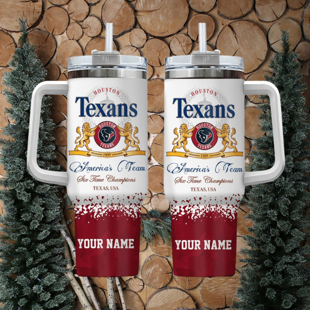 Houston Texans NFL Custom Stanley Cup 40 oz 30 oz Tumbler With Handle