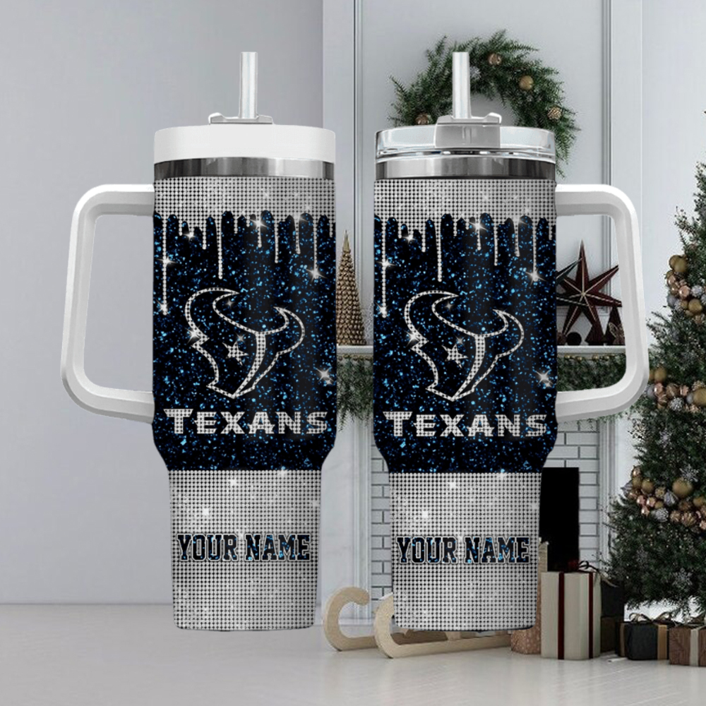 Houston Texans NFL Custom Stanley Cup 40 oz 30 oz Tumbler With Handle