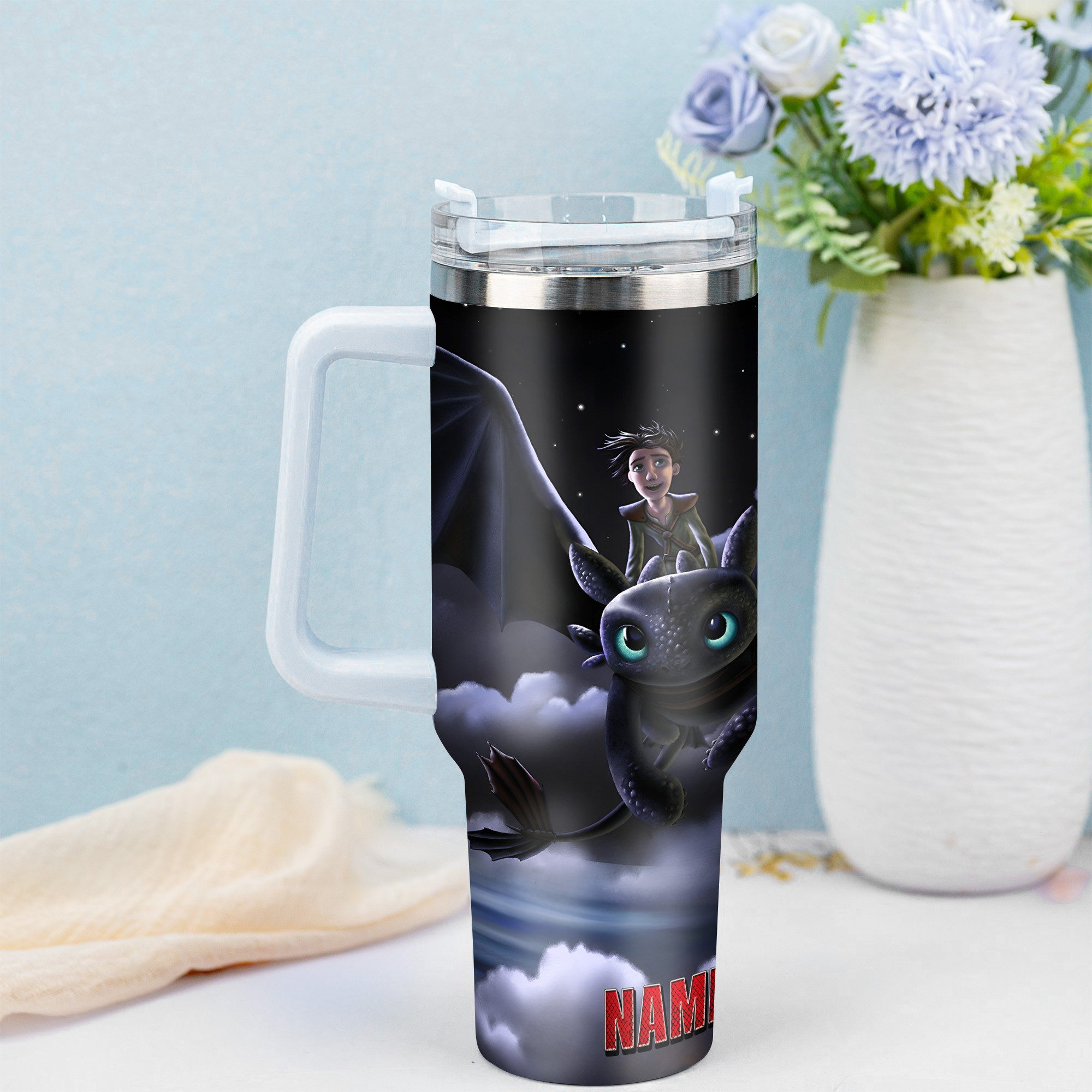 How to Train Your Dragon Movies Custom Stanley Cup 40 oz 30 oz Tumbler With Handle