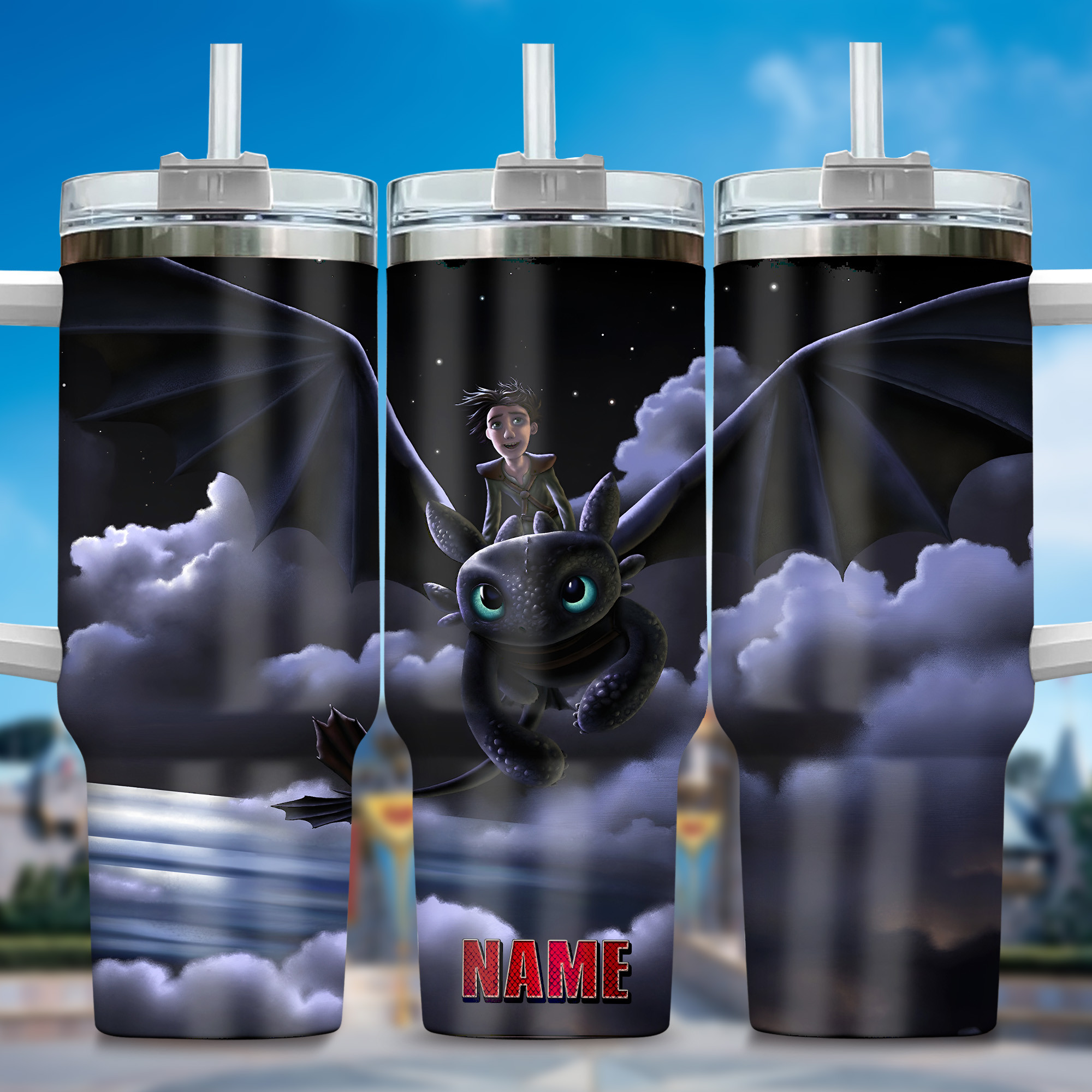 How to Train Your Dragon Movies Custom Stanley Cup 40 oz 30 oz Tumbler With Handle
