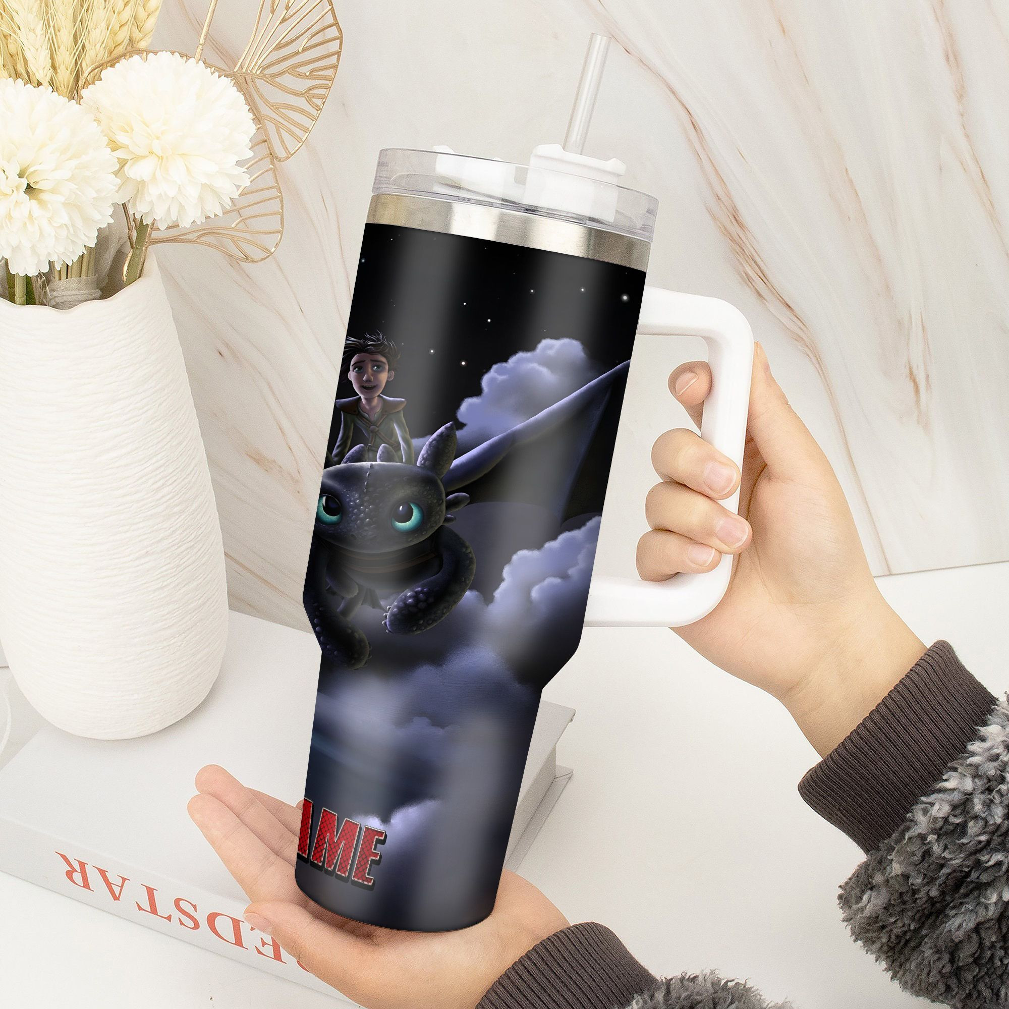 How to Train Your Dragon Movies Custom Stanley Cup 40 oz 30 oz Tumbler With Handle