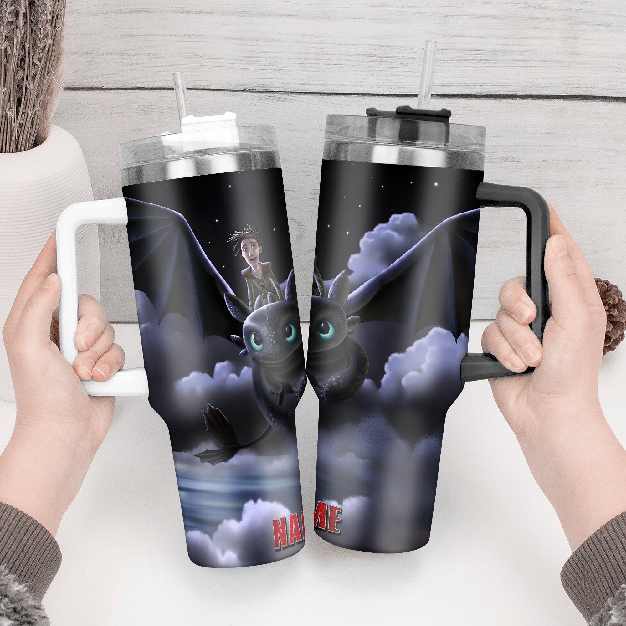 How to Train Your Dragon Movies Custom Stanley Cup 40 oz 30 oz Tumbler With Handle