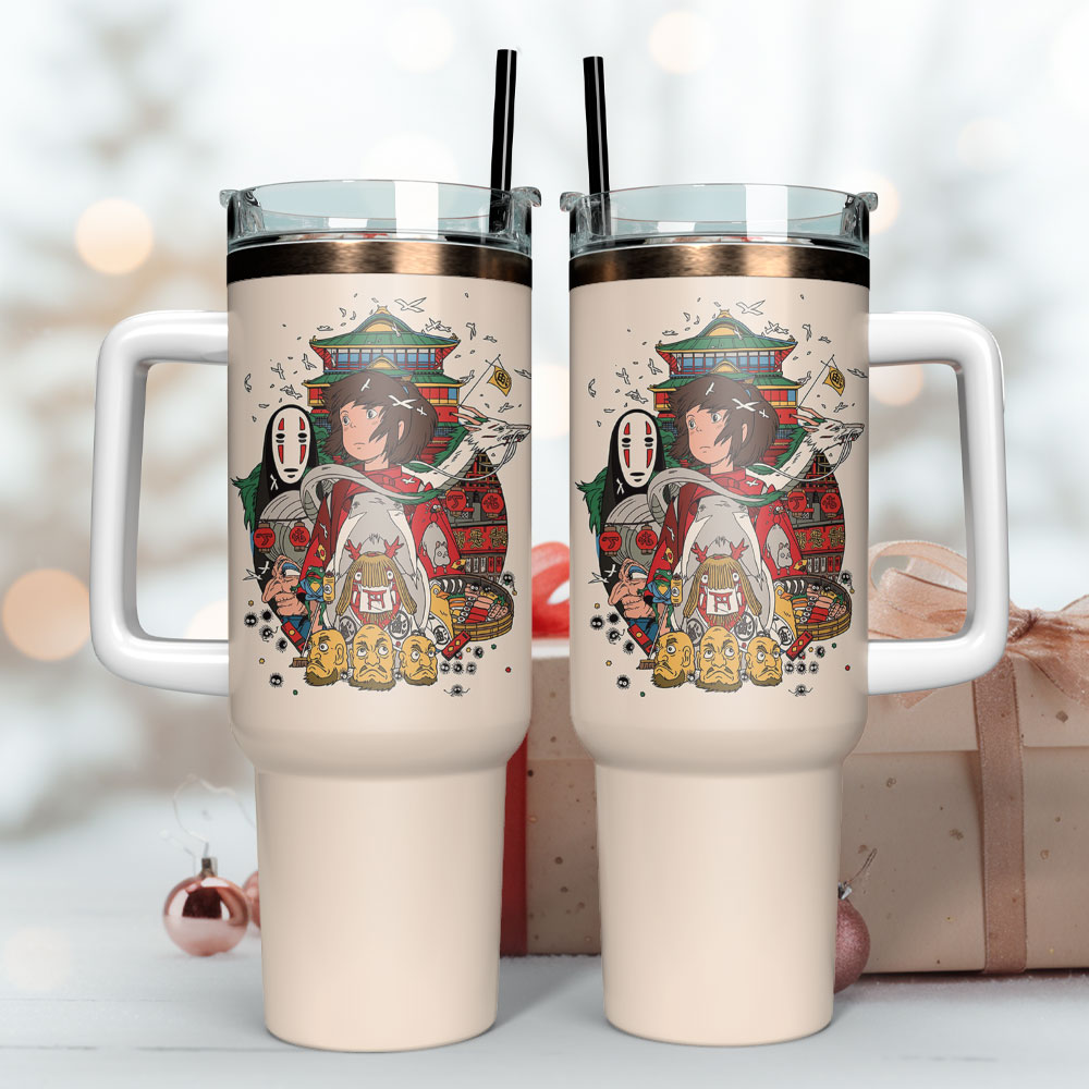 Howl's Moving Castle Anime Custom Stanley Cup 40 oz 30 oz Tumbler With Handle