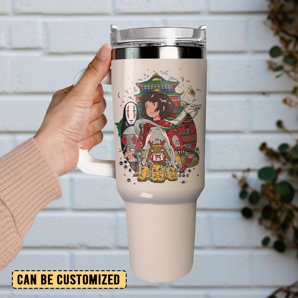 Howl's Moving Castle Anime Custom Stanley Cup 40 oz 30 oz Tumbler With Handle