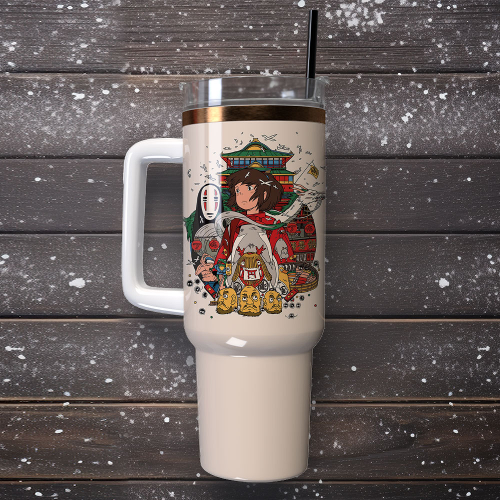 Howl's Moving Castle Anime Custom Stanley Cup 40 oz 30 oz Tumbler With Handle