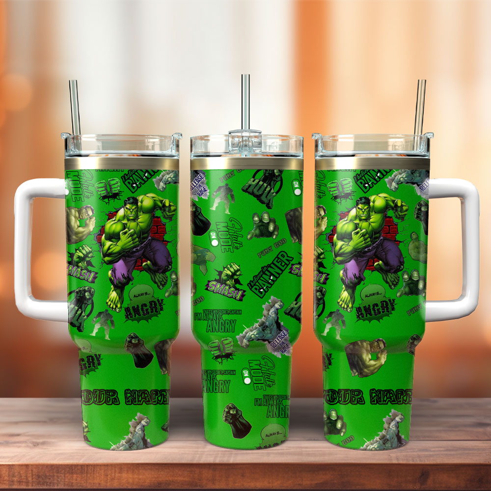 Hulk Movie Custom Stanley Cup 40 oz 30 oz Tumbler With Handle