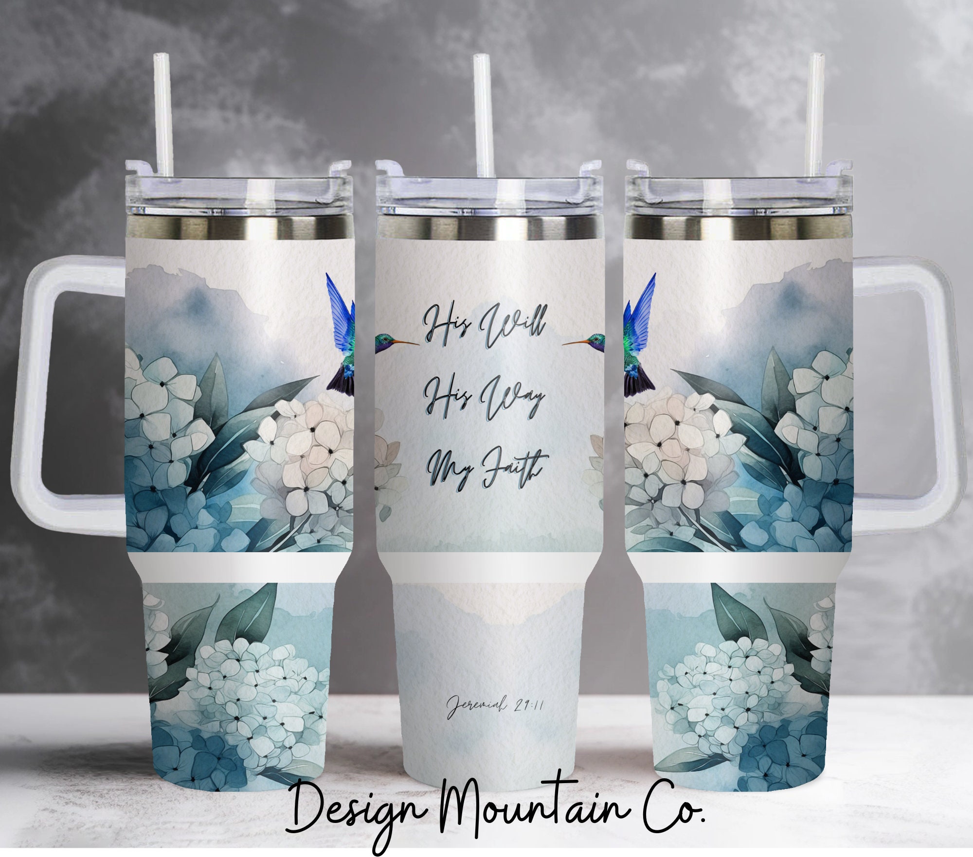 Hummingbird Custom Stanley Cup 40 oz 30 oz Tumbler With Handle