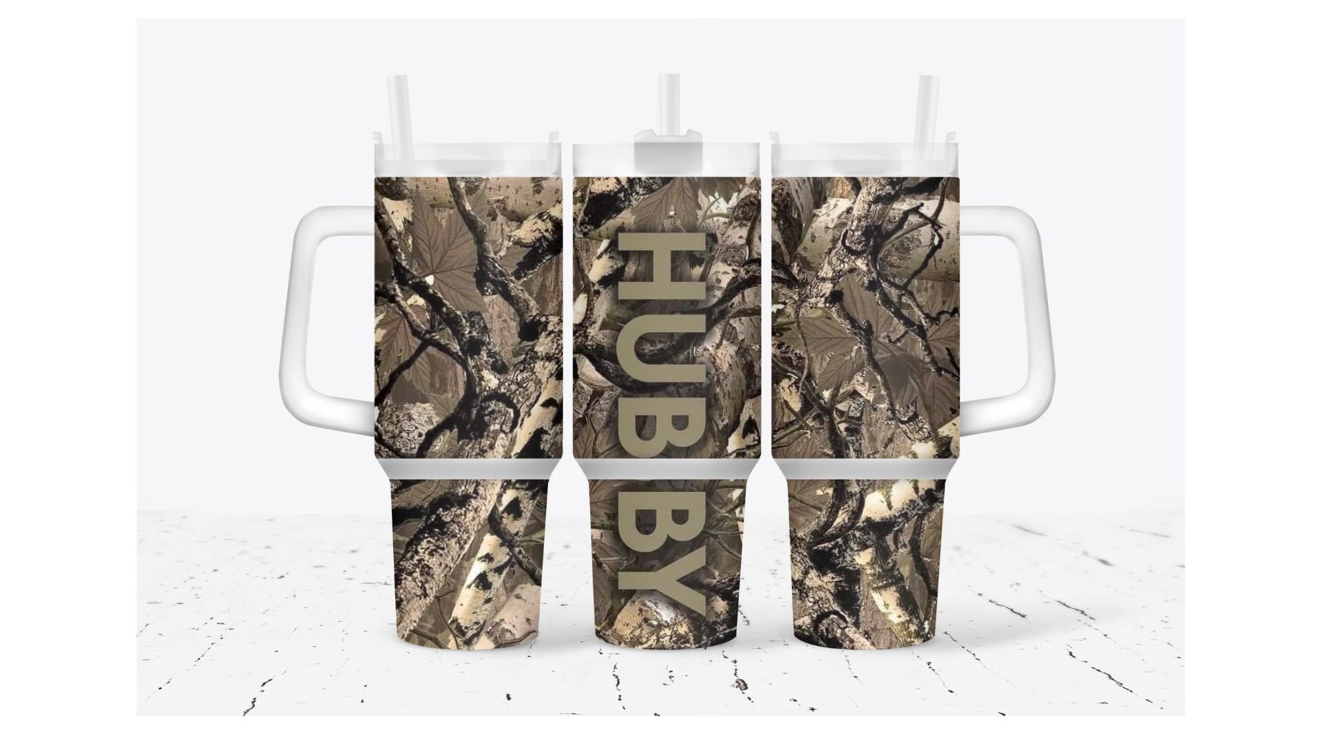 Hunting Camo Custom Stanley Cup 40 oz 30 oz Tumbler With Handle