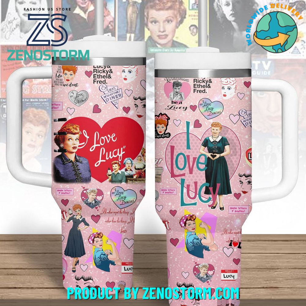 I Love Lucy TV Series Custom Stanley Cup 40 oz 30 oz Tumbler With Handle