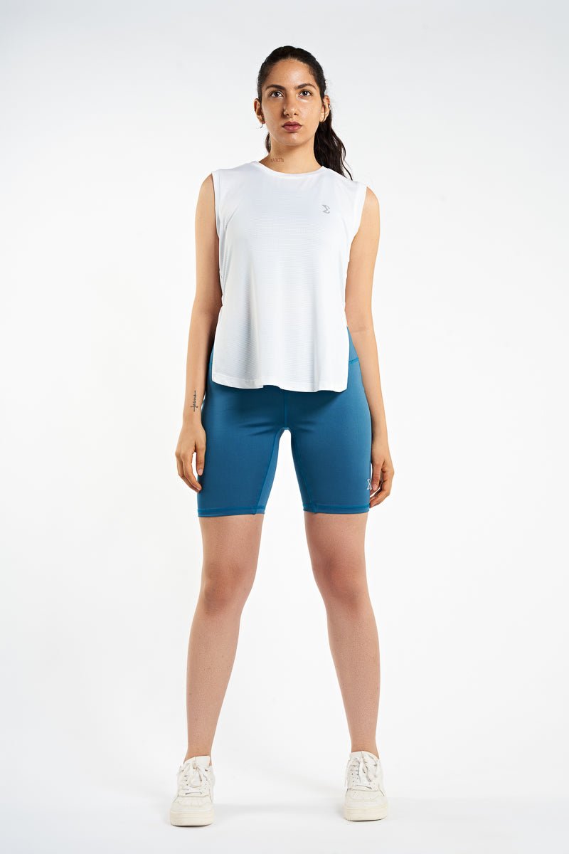 Ink Blue Sport Biker Shorts