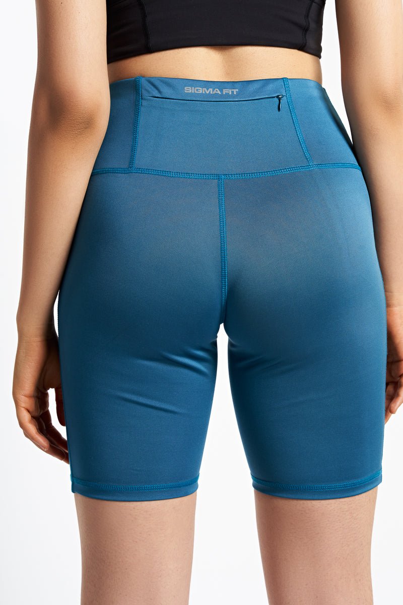 Ink Blue Sport Biker Shorts