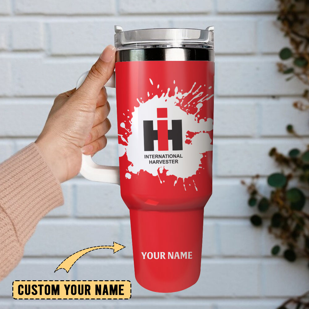 International Harvester Tractors Custom Stanley Cup 40 oz 30 oz Tumbler With Handle